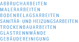 Leistungsübersicht