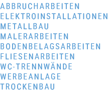 Leistungsübersicht