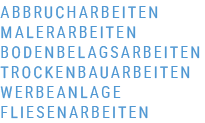 Leistungsübersicht