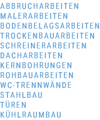 Leistungsübersicht